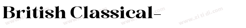 British Classical字体转换 British Classical字体转换